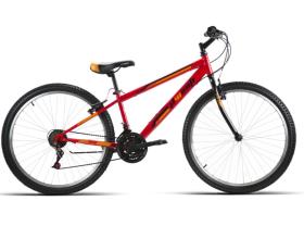 JLWenti 37213 - BICI MTB 24" NIÑO ROJO ACERO ECO "B300"