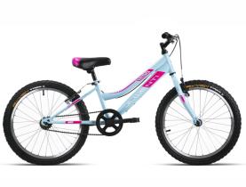 JLWenti 37209 - BICI 20" NIÑA CELESTE/FUXIA 5 VEL.2023